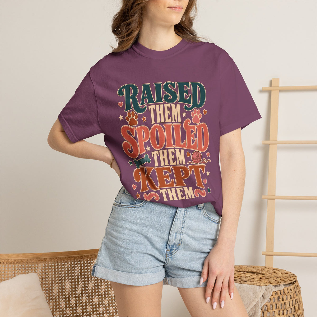 Raised Them Spoiled Them Kept Them Pet Parent T-Shirt