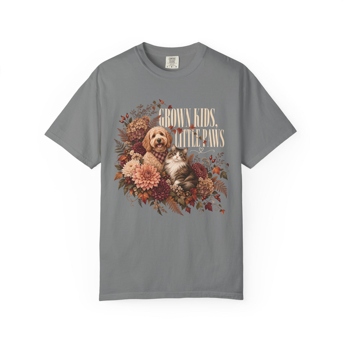 Grown Kids Little Paws T-Shirt – Empty Nester Dog & Cat Lover Tee