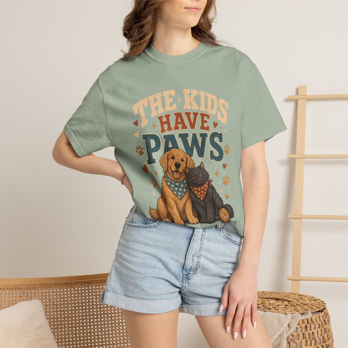 The Kids Have Paws Dog and Cat T-Shirt