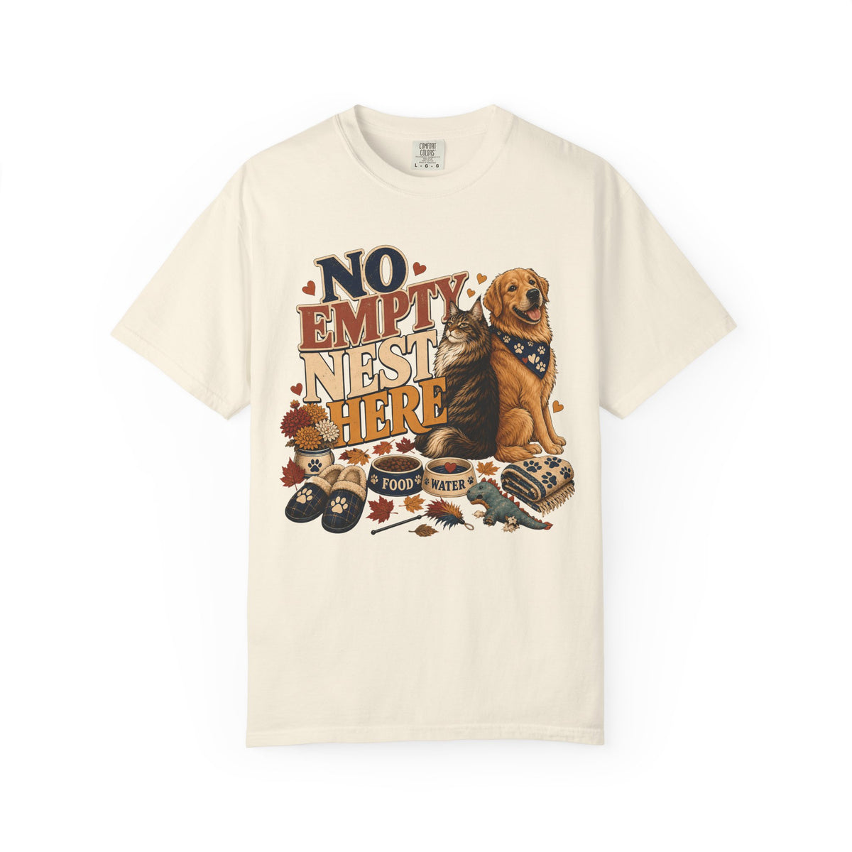 No Empty Nest Here – Funny Dog & Cat Pet Parent T-Shirt