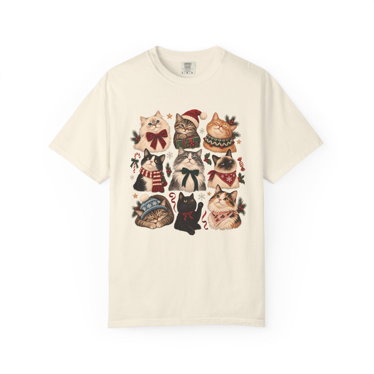 Christmas Cats T-Shirt – Festive Cat Lover & Multi-Cat Family Tee