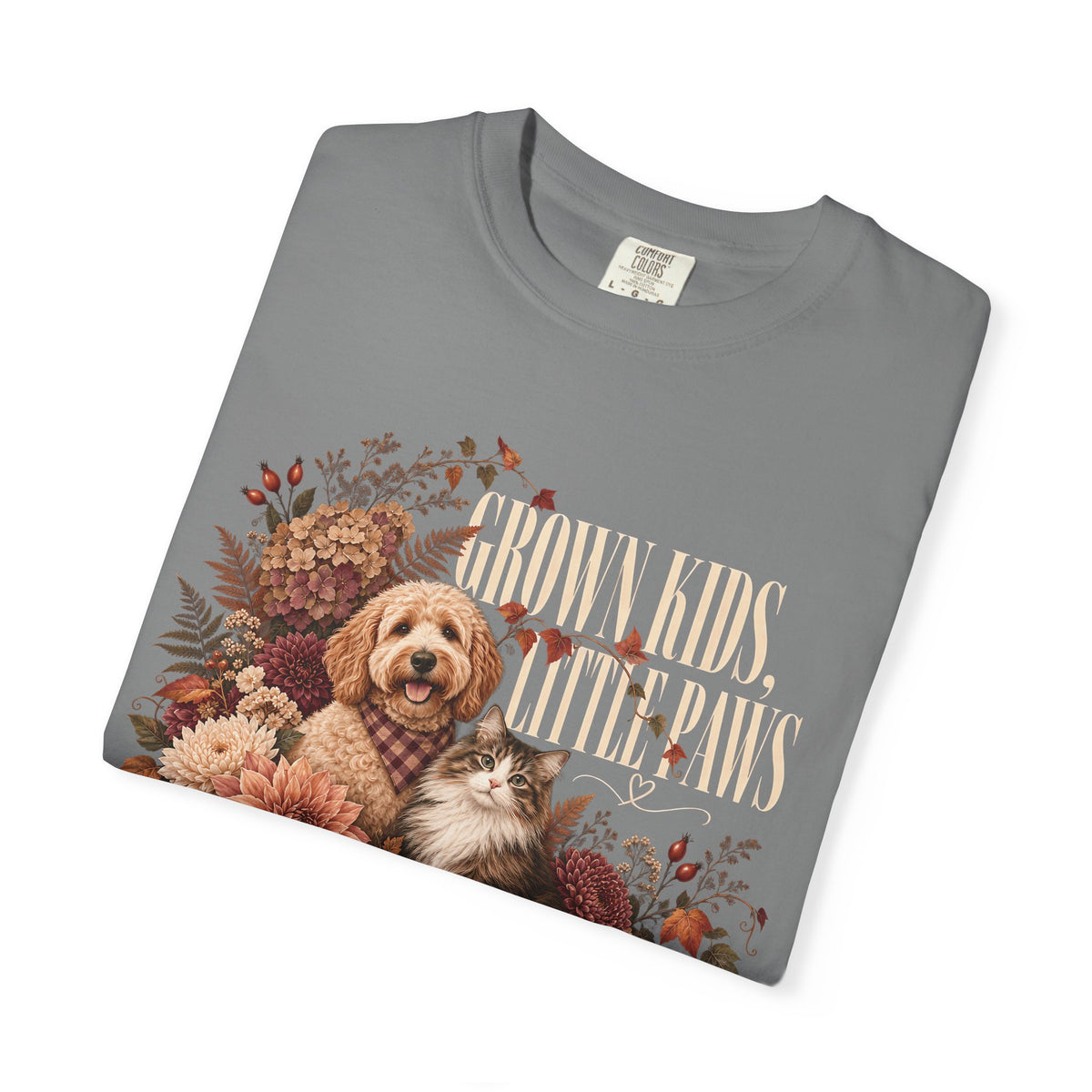 Grown Kids Little Paws T-Shirt – Empty Nester Dog & Cat Lover Tee