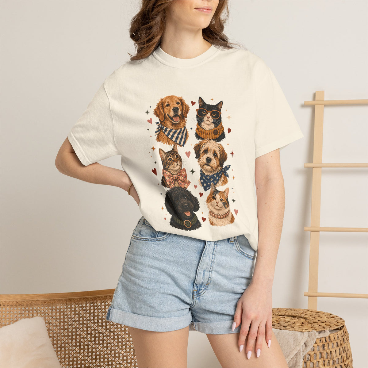 House Full of Paws Dog and Cat T-Shirt – Multi-Pet Parent Graphic Tee