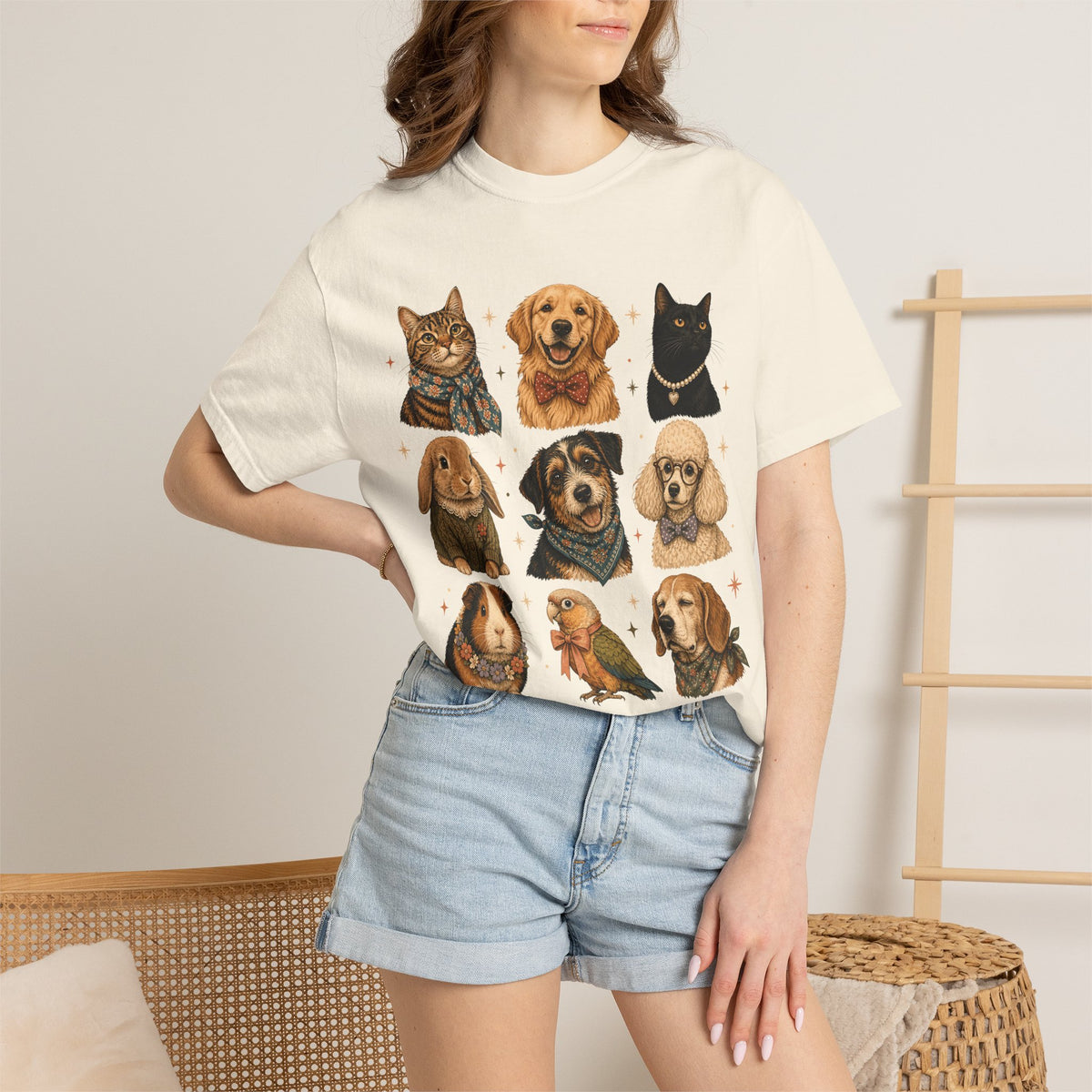 Chic Pet Portrait Gallery T-Shirt