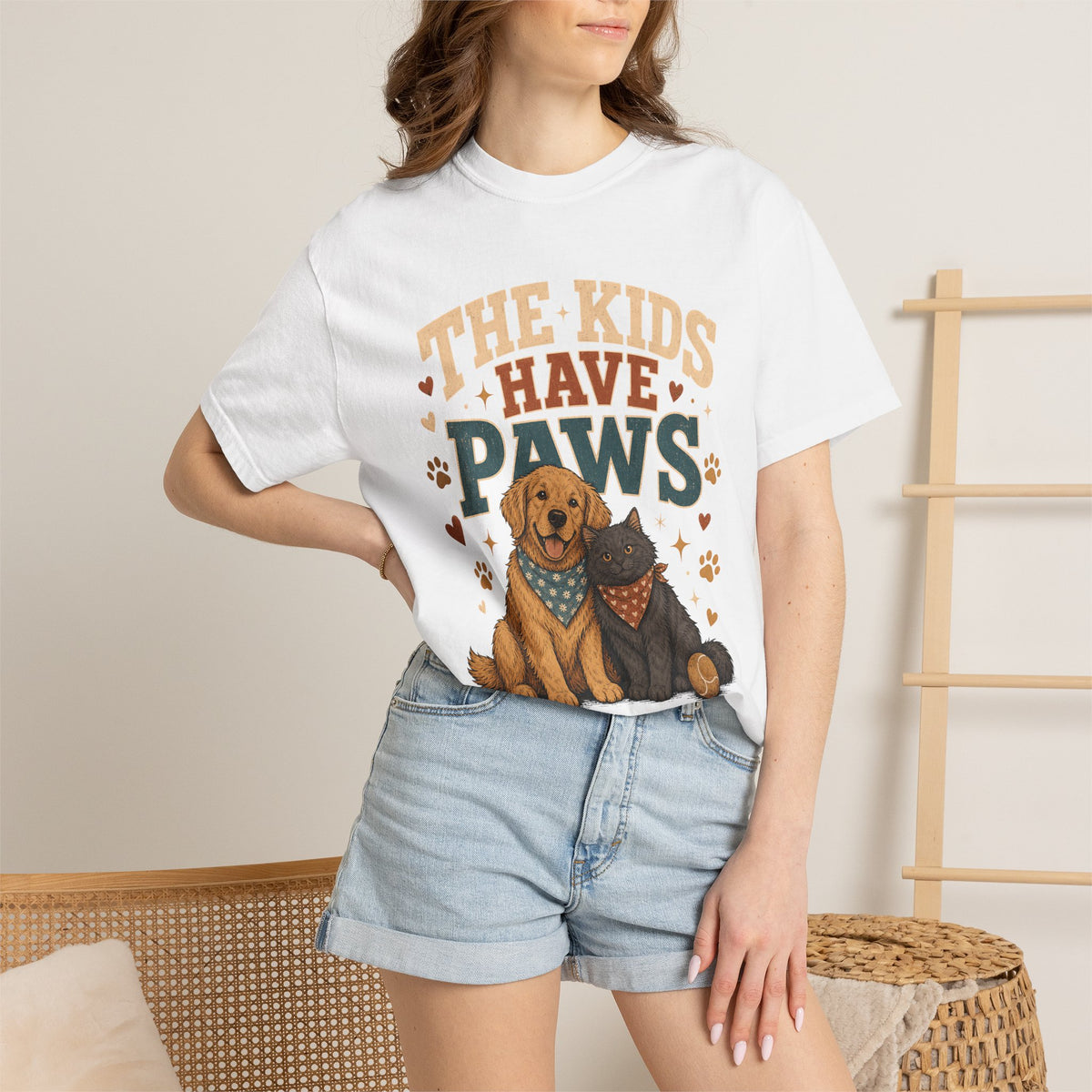 The Kids Have Paws Dog and Cat T-Shirt