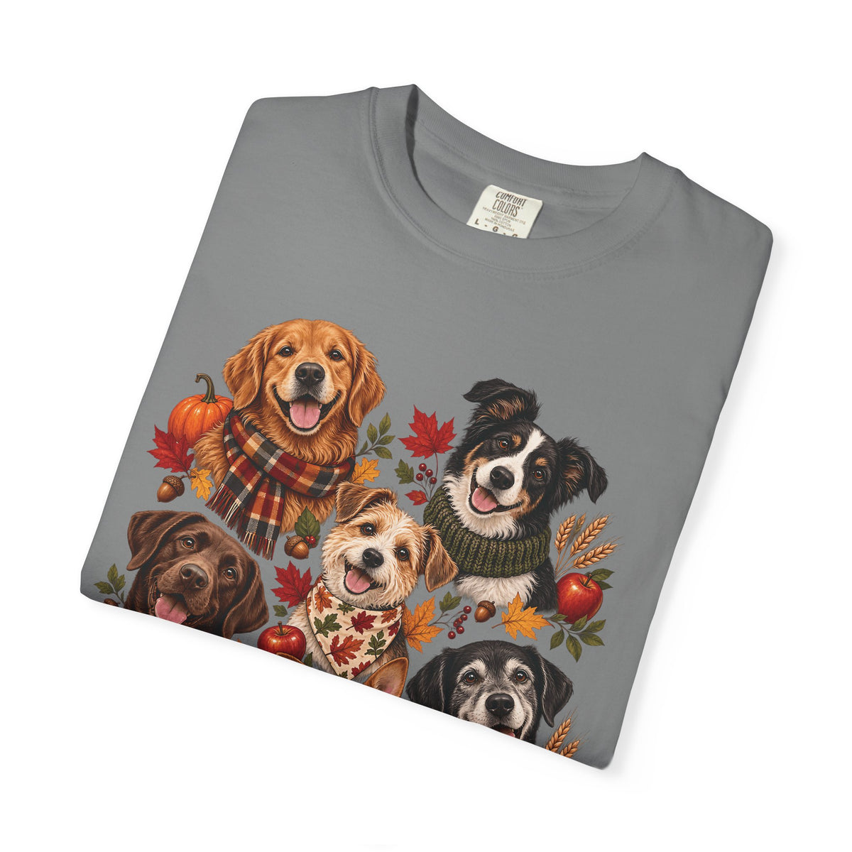 Autumn Dog Family T-Shirt – Multi-Dog Fall Pet Lover Tee