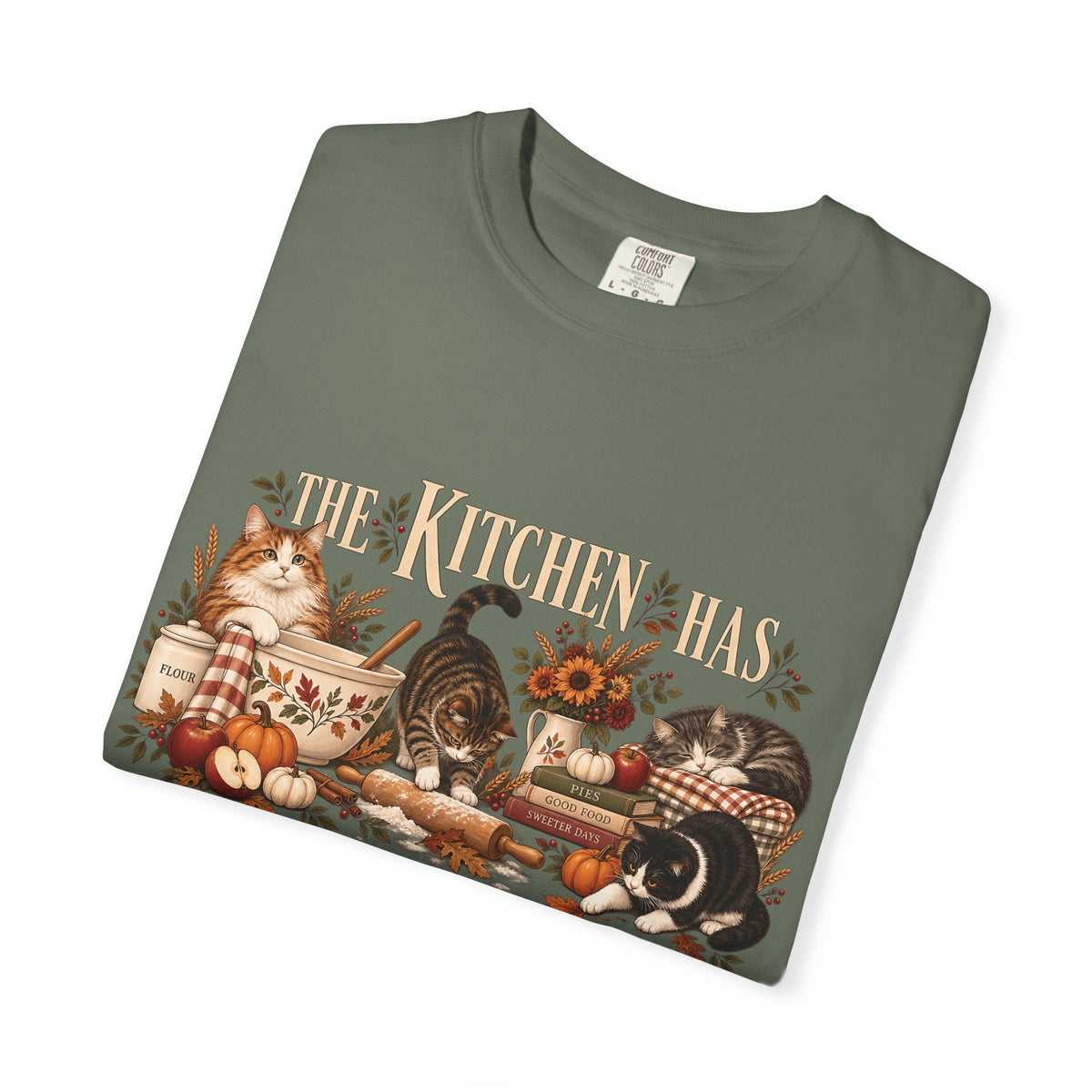 The Kitchen Has Cat Supervision T-Shirt – Funny Cat Lover Baking Tee