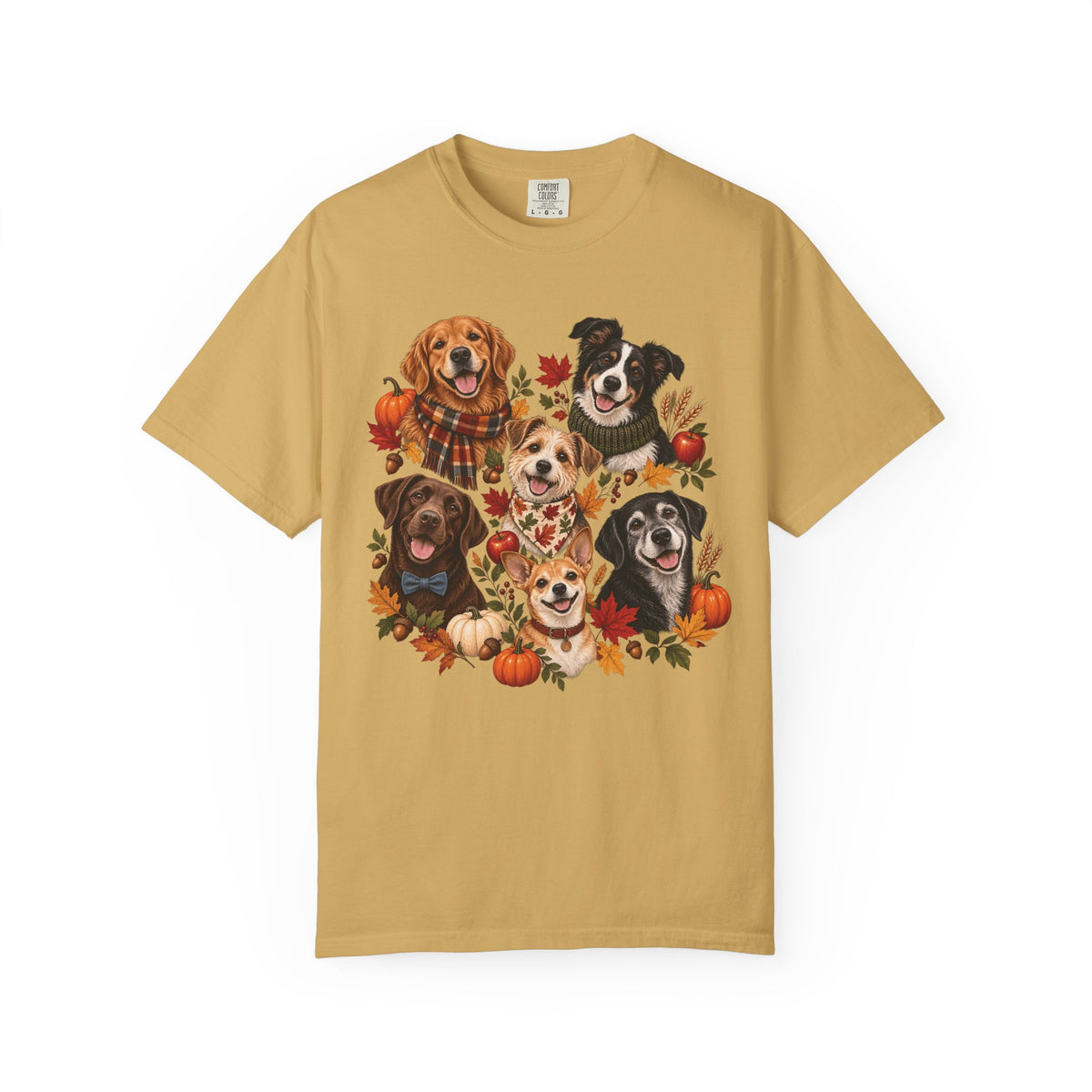 Autumn Dog Family T-Shirt – Multi-Dog Fall Pet Lover Tee