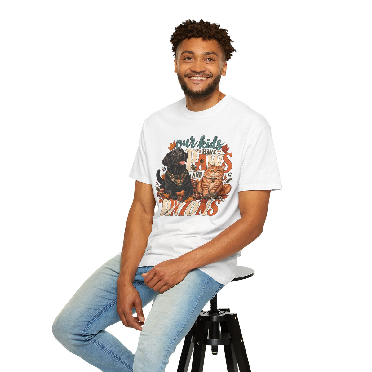 Our Kids Have Paws and Opinions T-Shirt – Funny Dog & Cat Lover Tee
