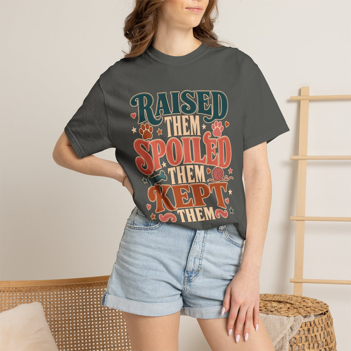 Raised Them Spoiled Them Kept Them Pet Parent T-Shirt