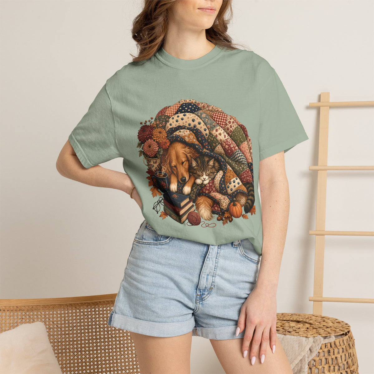 Cozy Season Is Better With Paws T-Shirt , Fall Dog & Cat Cozy Pet Parent