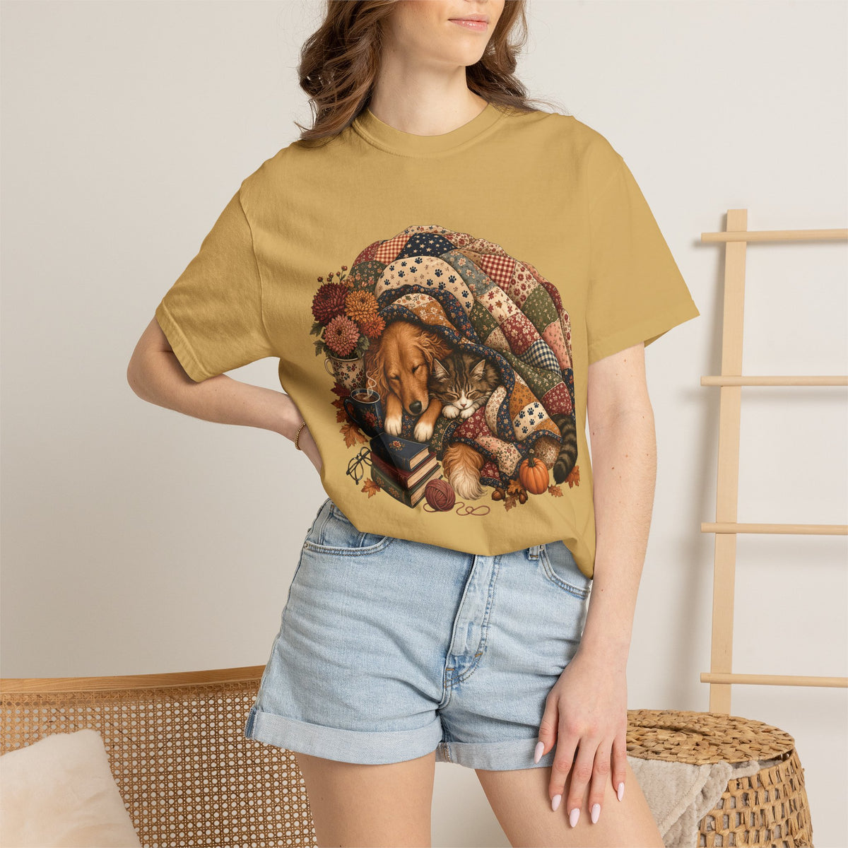 Cozy Season Is Better With Paws T-Shirt , Fall Dog & Cat Cozy Pet Parent