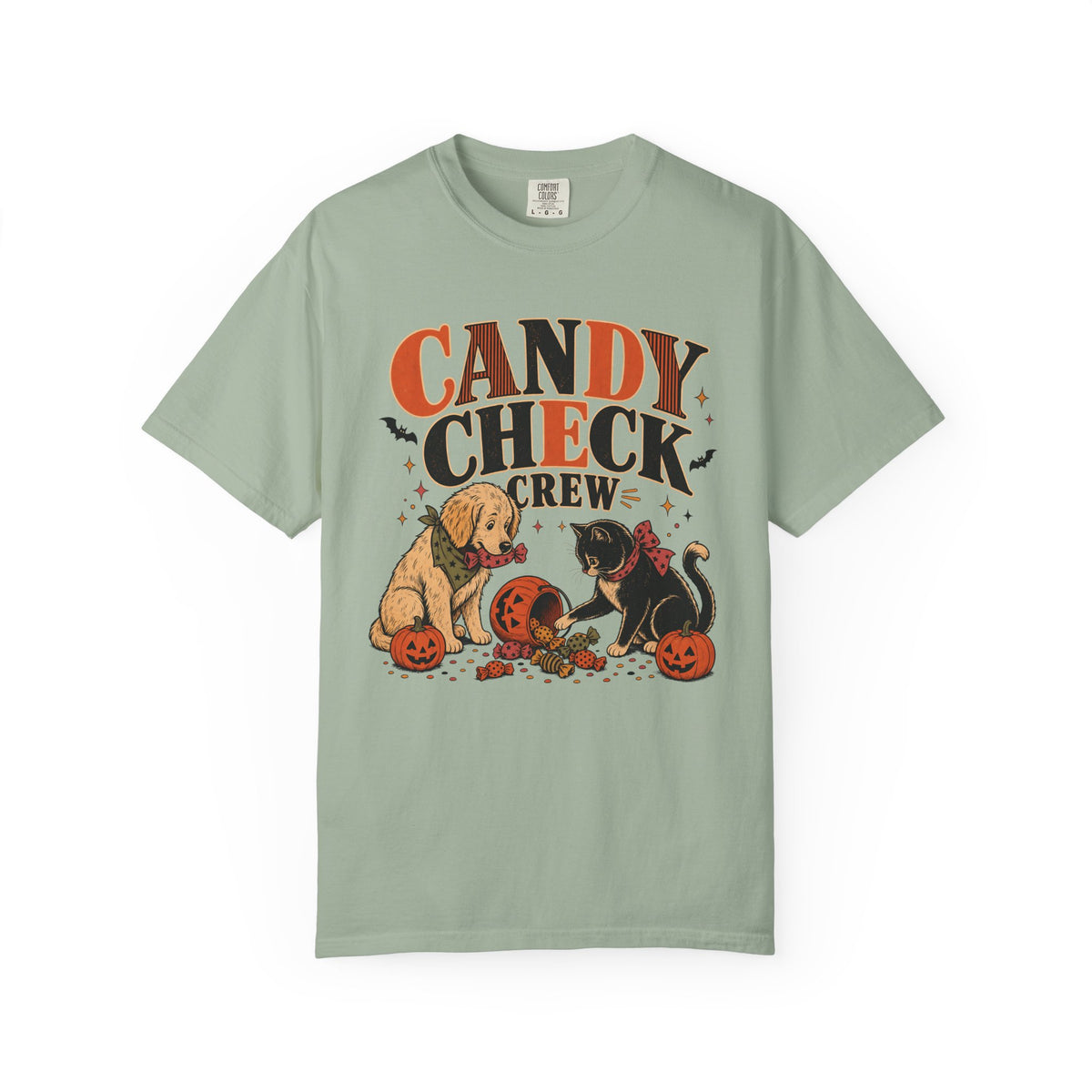 Candy Check Crew Halloween T-Shirt – Funny Dog & Cat Pet Lover Tee