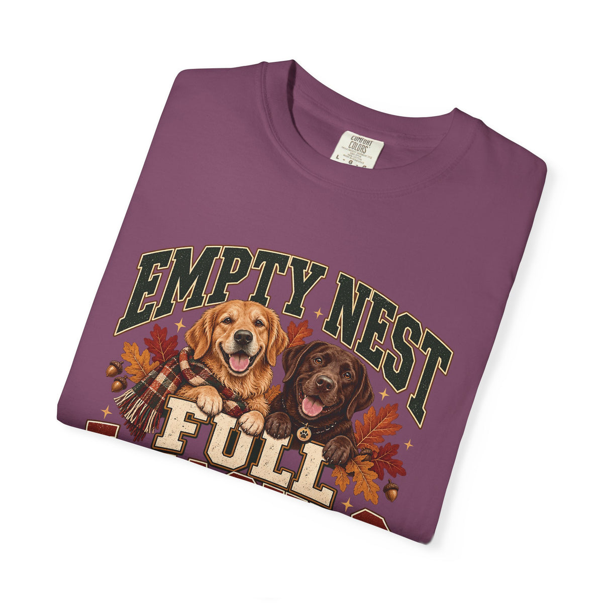 Empty Nest Full Leashes T-Shirt – Funny Empty Nester Dog Lover Tee
