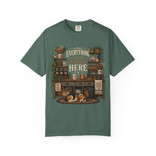 Everything I Need Is Right Here, Beagle Lover T-Shirt