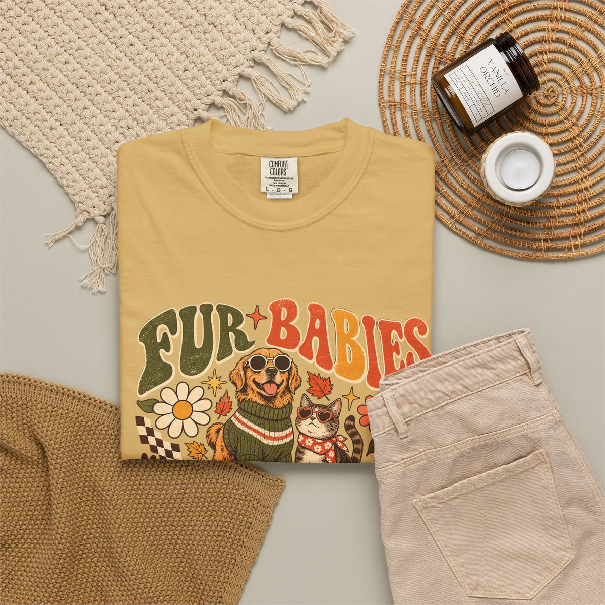 Fur Babies Before Errands T-Shirt – Funny Dog & Cat Pet Lover Tee