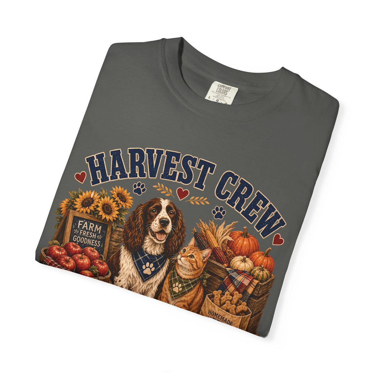 Harvest Crew – Paid in Snacks, Funny Fall Dog & Cat T-Shirt