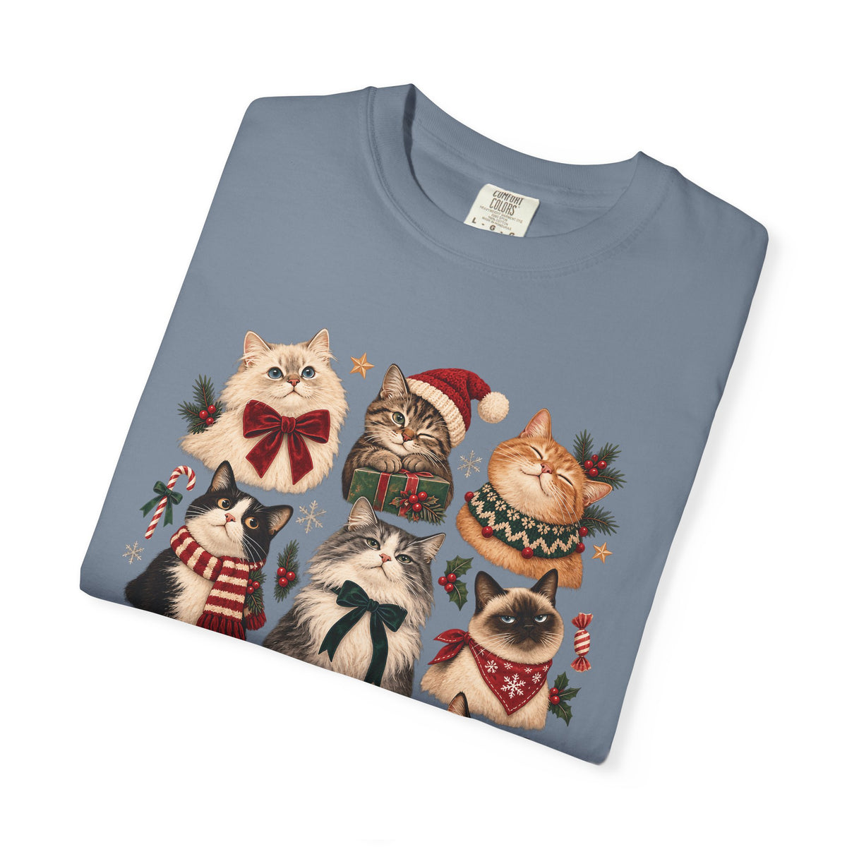 Christmas Cats T-Shirt – Festive Cat Lover & Multi-Cat Family Tee