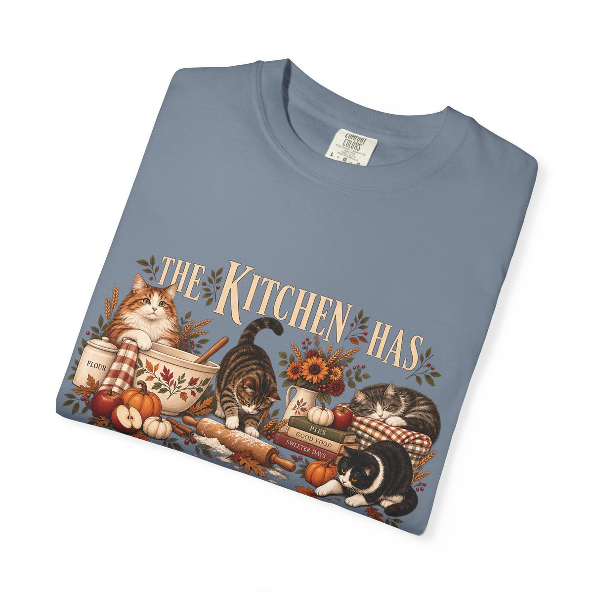 The Kitchen Has Cat Supervision T-Shirt – Funny Cat Lover Baking Tee