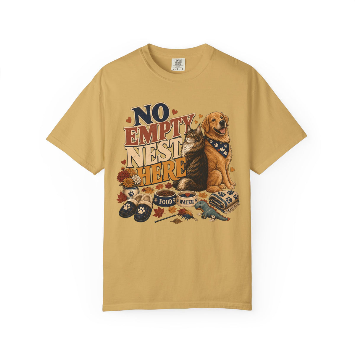 No Empty Nest Here – Funny Dog & Cat Pet Parent T-Shirt