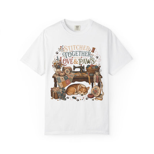 Stitched Together With Love and Paws T-Shirt