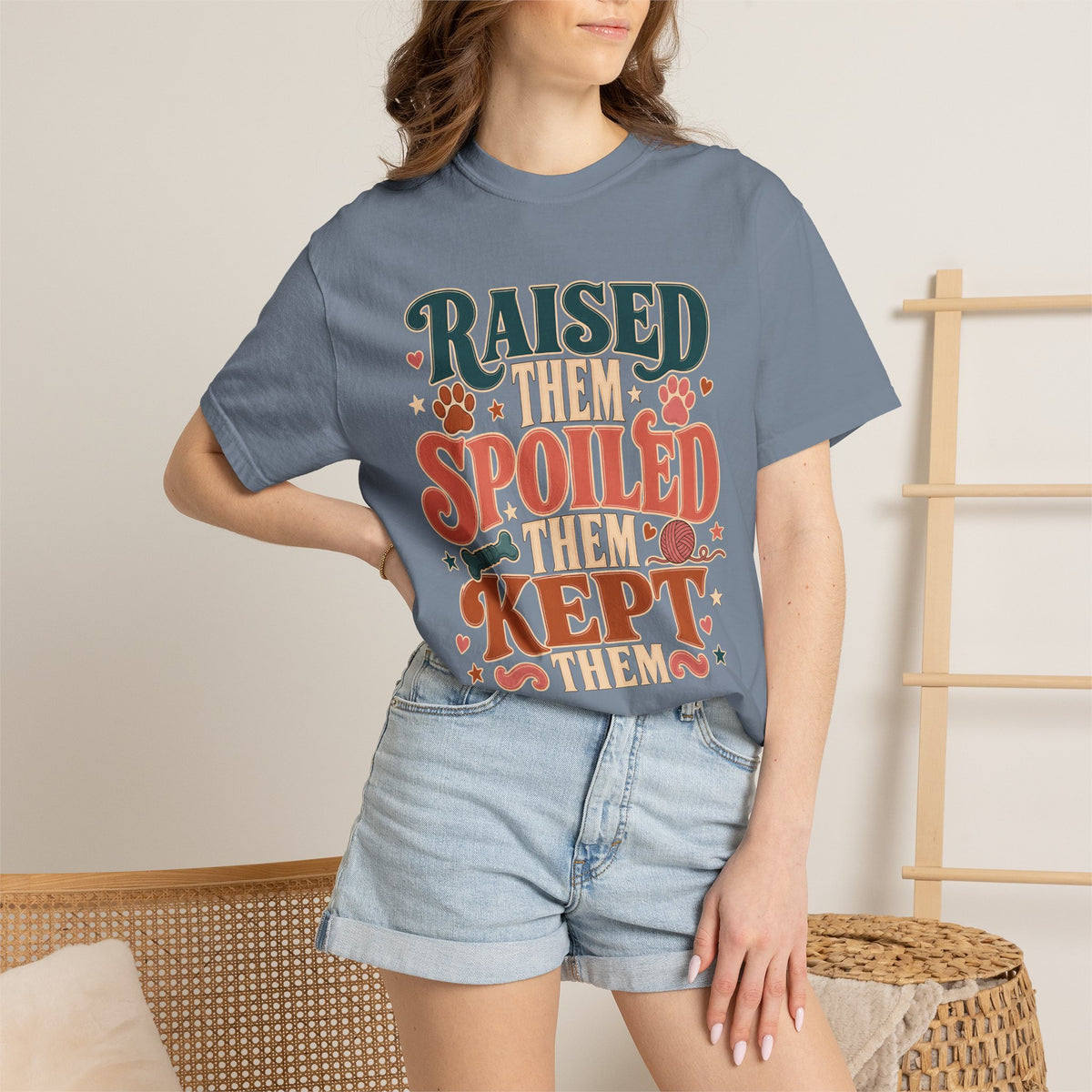 Raised Them Spoiled Them Kept Them Pet Parent T-Shirt