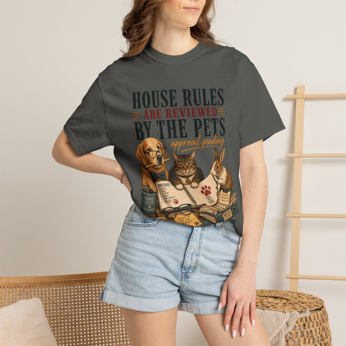 House Rules Reviewed by the Pets T-Shirt