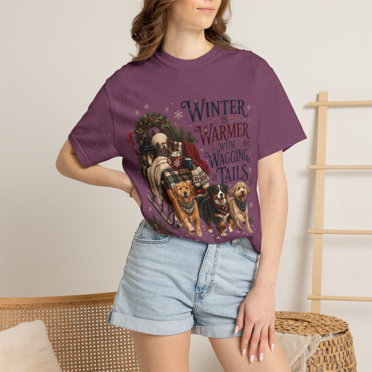 Winter Is Warmer With Wagging T-Shirt