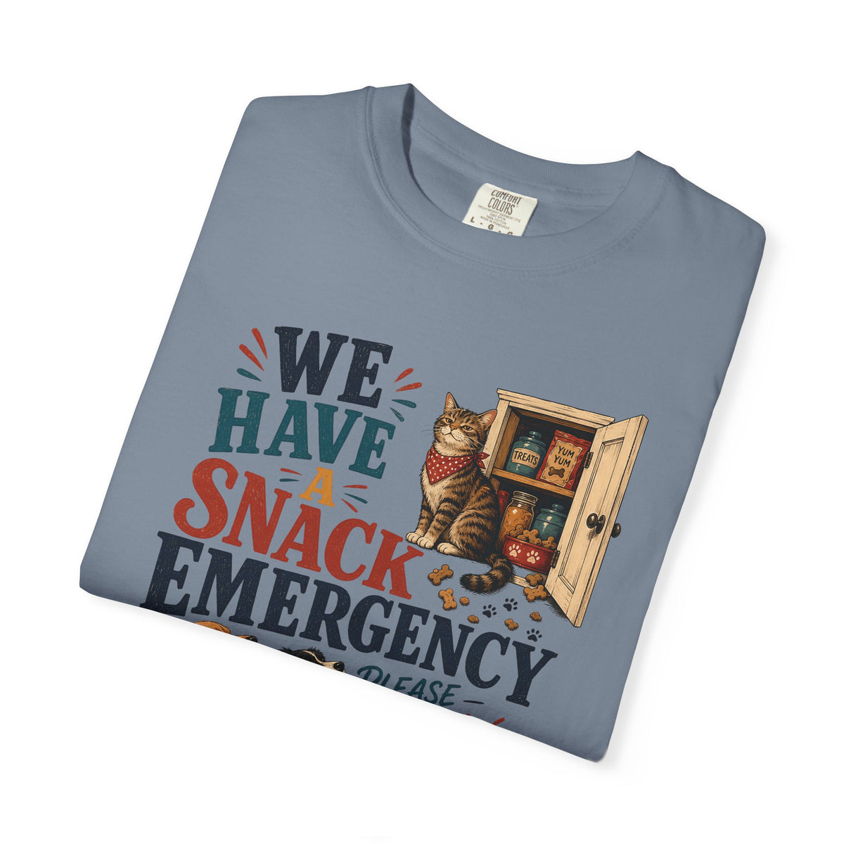 We Have a Snack Emergency – Funny Dog & Cat T-Shirt