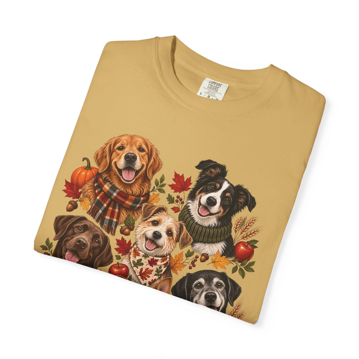 Autumn Dog Family T-Shirt – Multi-Dog Fall Pet Lover Tee