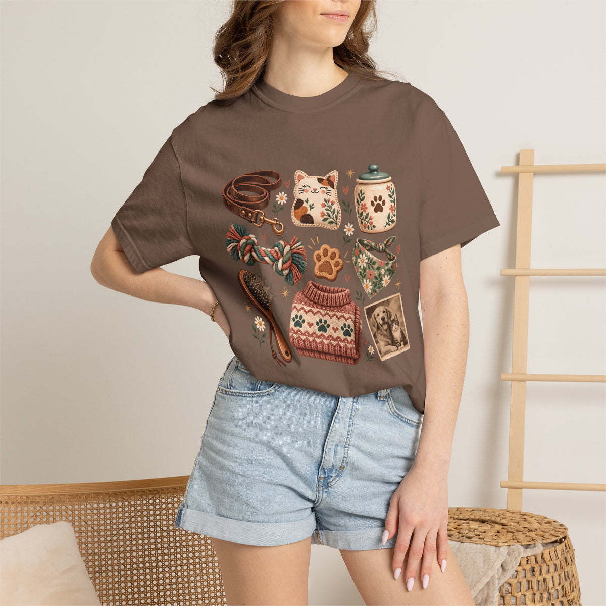 Cozy Pet Parent Essentials T-Shirt – Vintage Dog & Cat Lover Tee