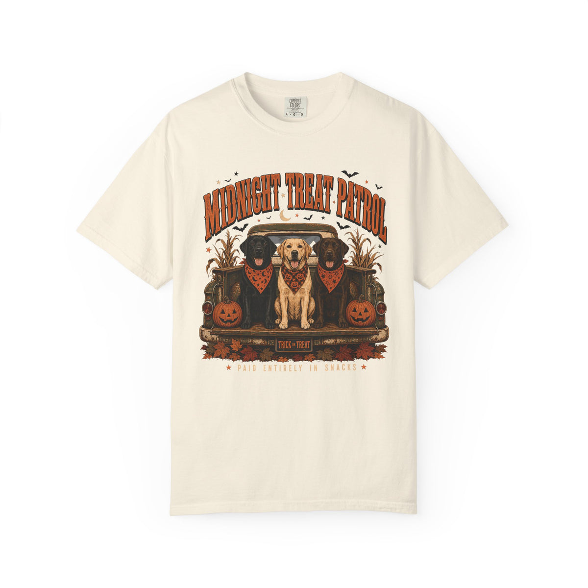 Midnight Treat Patrol Labrador T-Shirt – Funny Halloween Dog Lover Tee