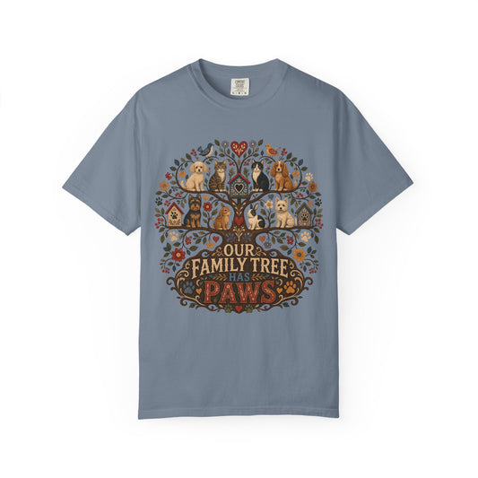 Our Family Tree Has Paws Shirt, Dog & Cat Lover T-Shirt