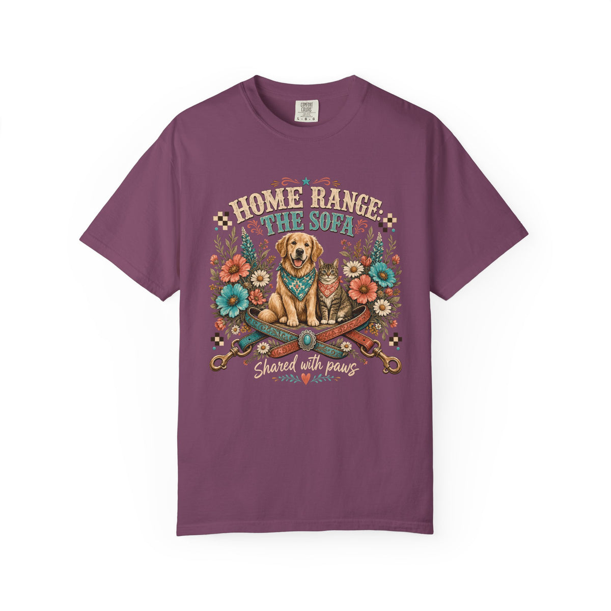 Home Range The Sofa Dog and Cat T-Shirt – Western Pet Parent Tee