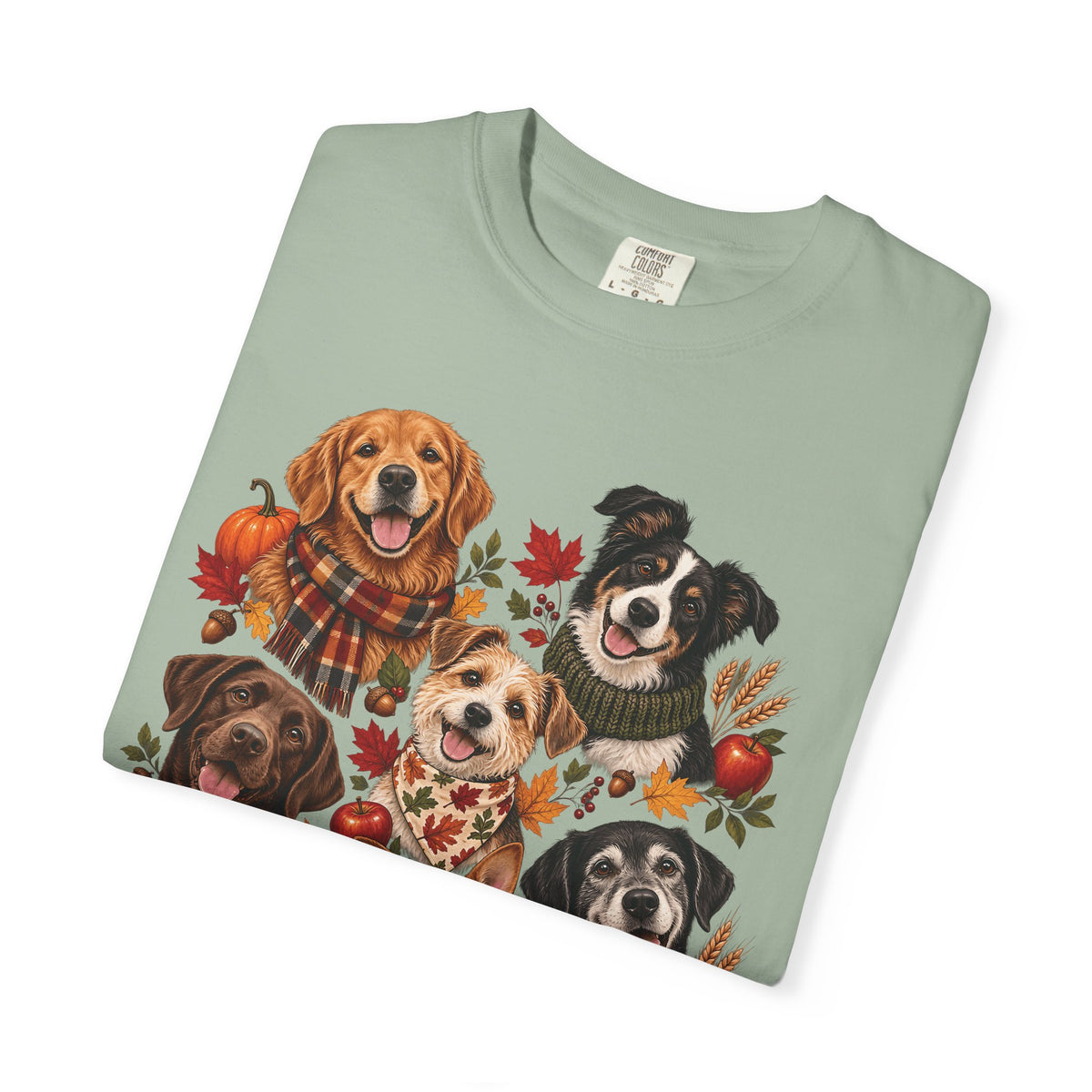 Autumn Dog Family T-Shirt – Multi-Dog Fall Pet Lover Tee