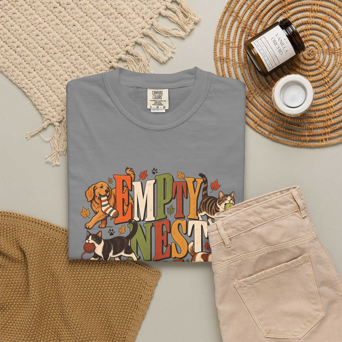 Empty Nest Full House T-Shirt – Funny Dog & Cat Parent Tee