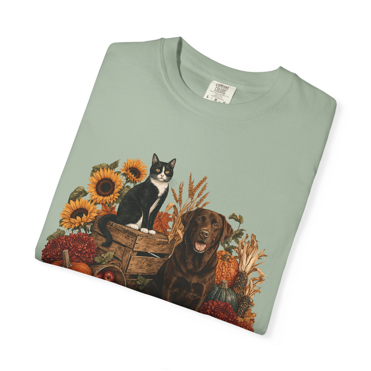 Autumn Paws T-Shirt – Cozy Fall Dog & Cat Lover Shirt