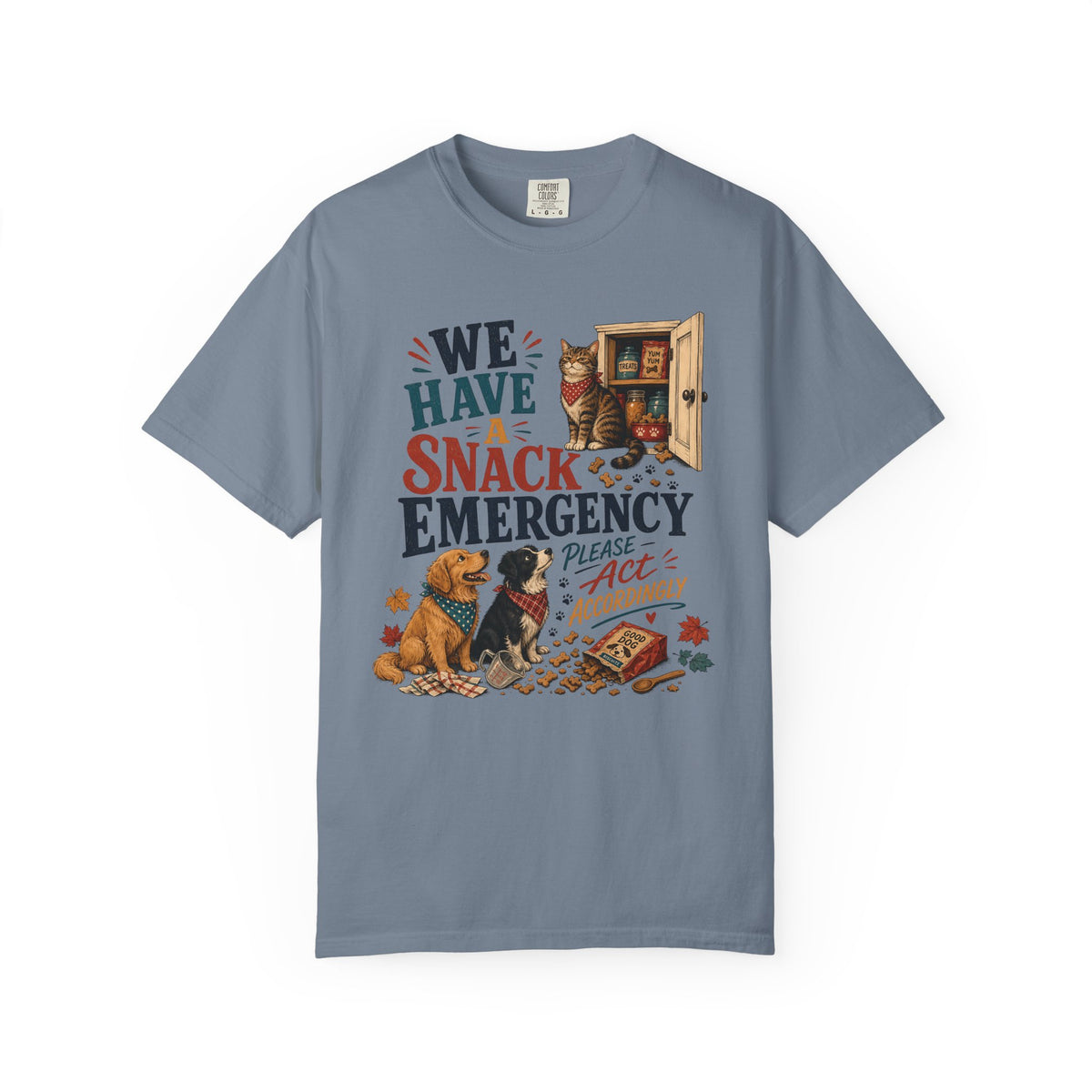 We Have a Snack Emergency – Funny Dog & Cat T-Shirt