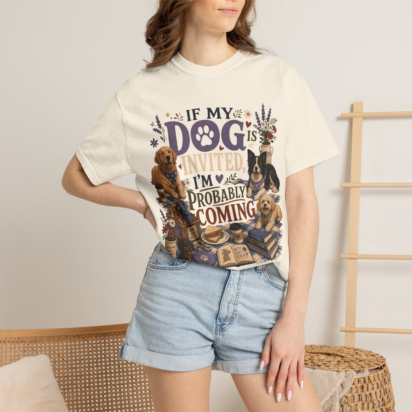 If My Dog Is Invited T-Shirt Dog Mom