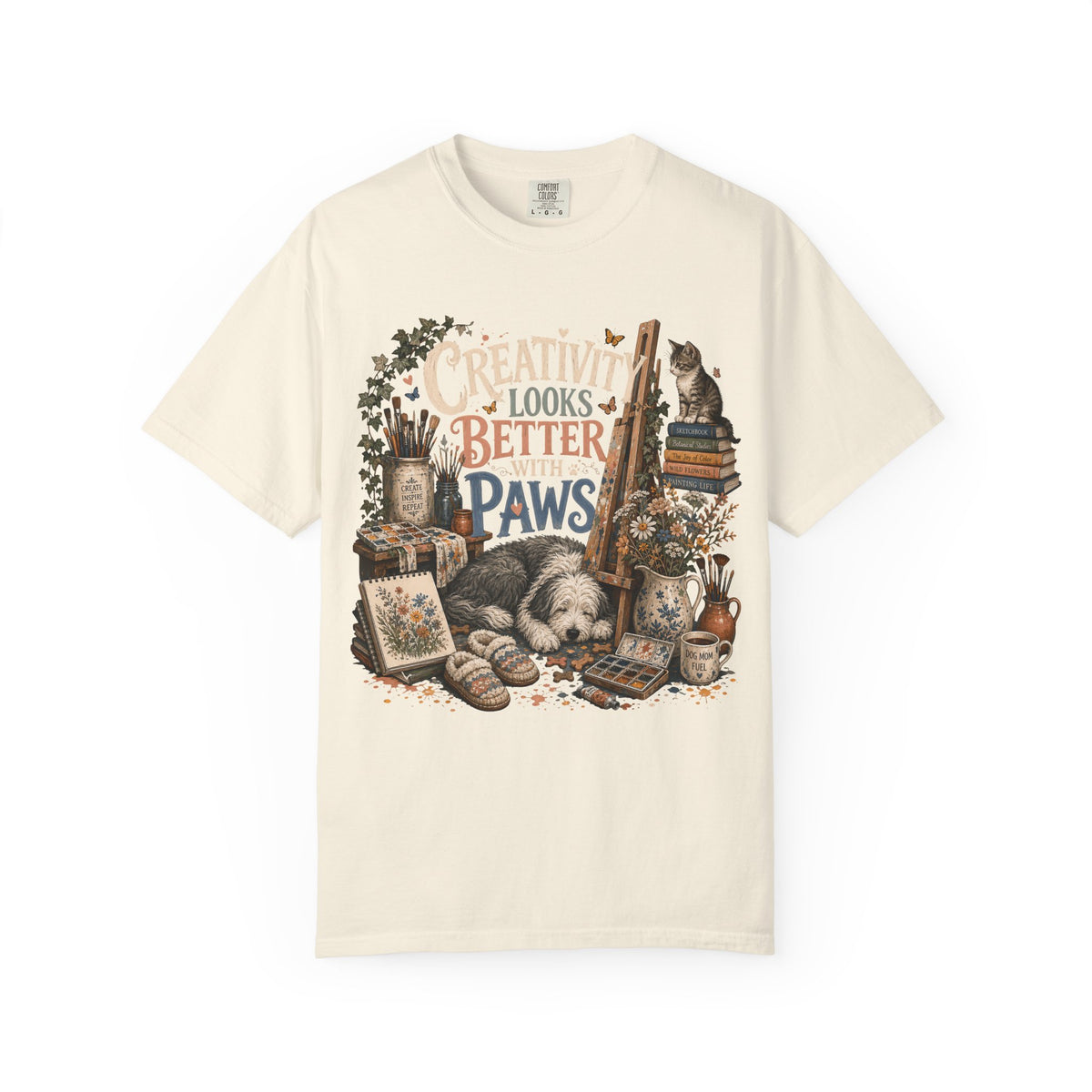 Creativity Looks Better With Paws T-Shirt