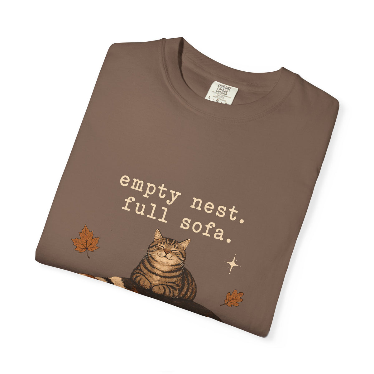 Empty Nest Full Sofa T-Shirt – Funny Empty Nester Dog & Cat Parent T-Shirt