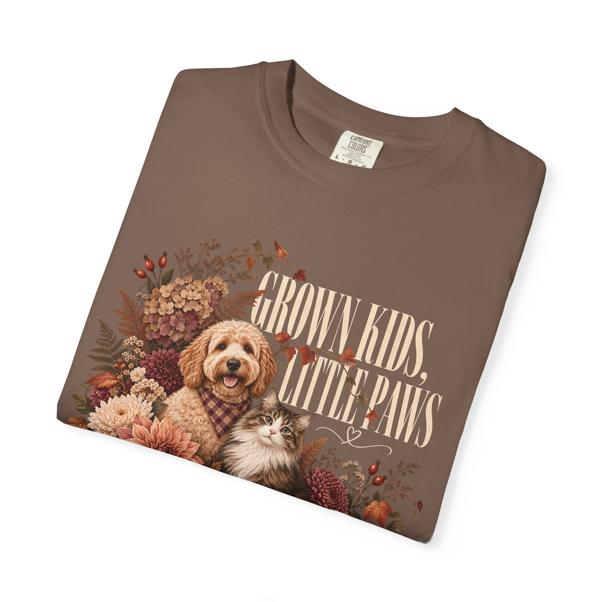 Grown Kids Little Paws T-Shirt – Empty Nester Dog & Cat Lover Tee