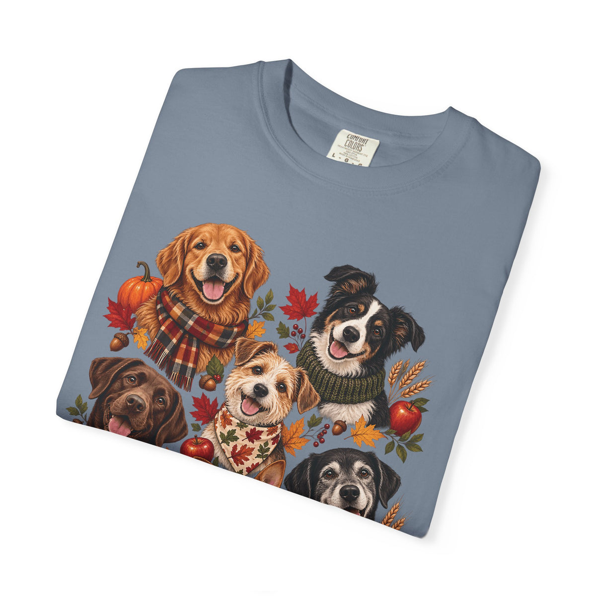 Autumn Dog Family T-Shirt – Multi-Dog Fall Pet Lover Tee