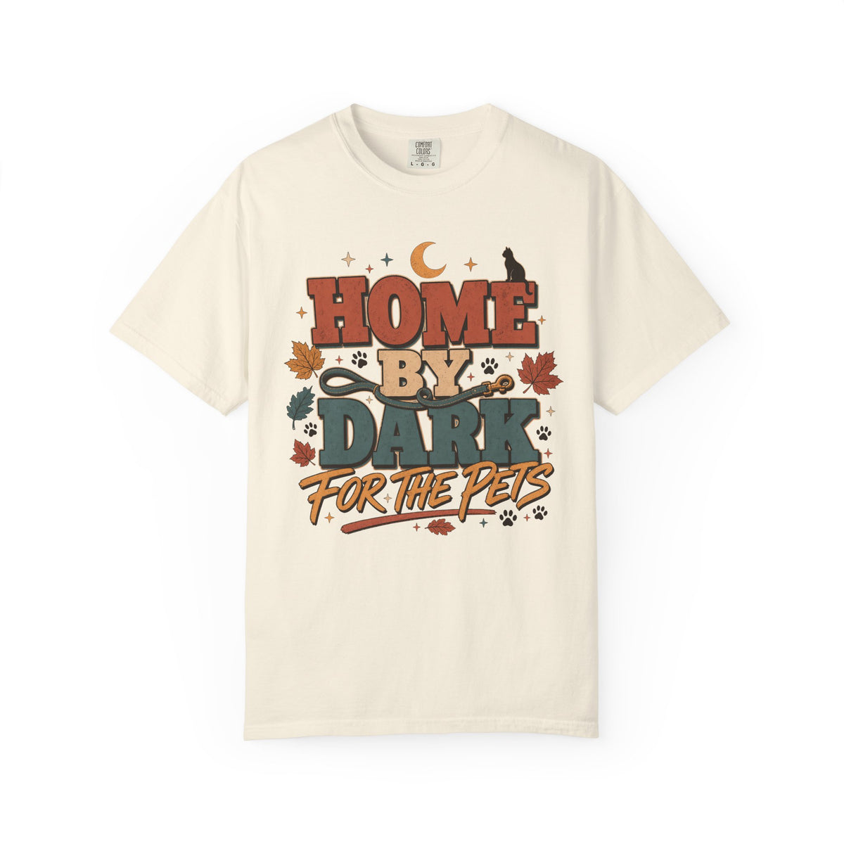 Home By Dark For The Pets T-Shirt – Funny Introvert Pet Parent Graphic Tee