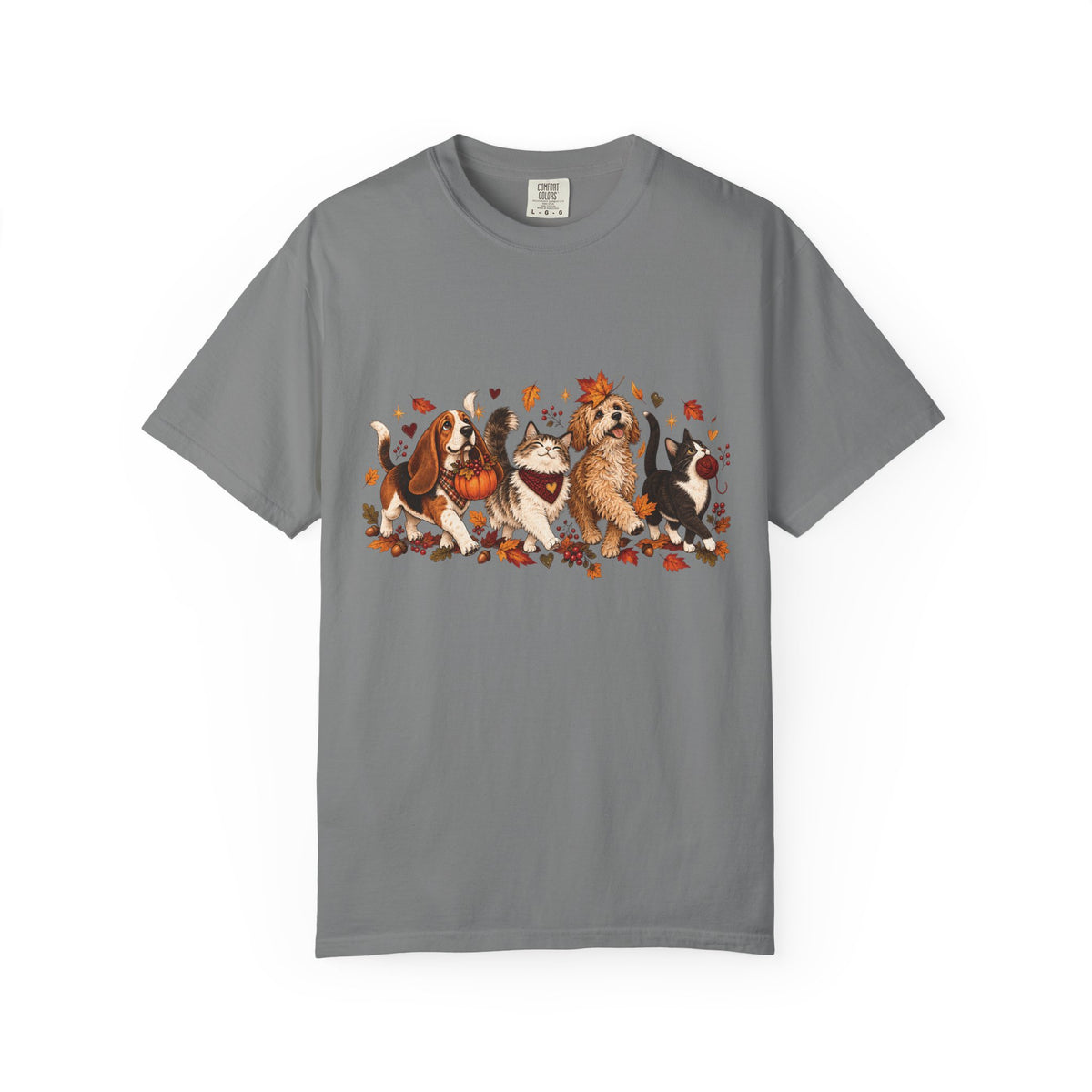 Home Is Where They Wait T-Shirt – Dog & Cat Pet Lover Floral Tee
