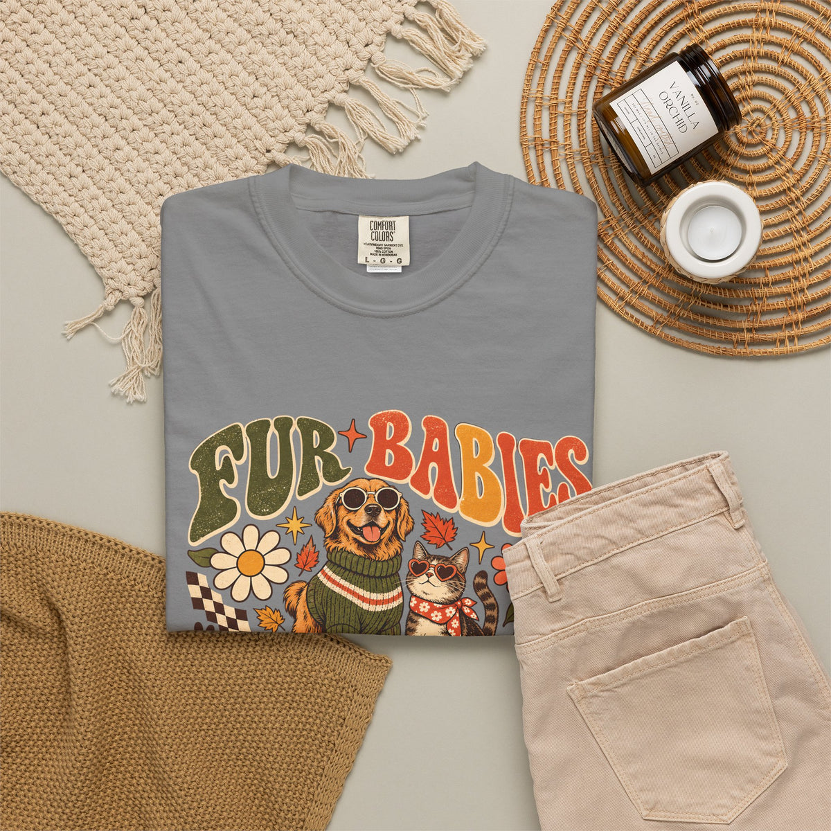 Fur Babies Before Errands T-Shirt – Funny Dog & Cat Pet Lover Tee
