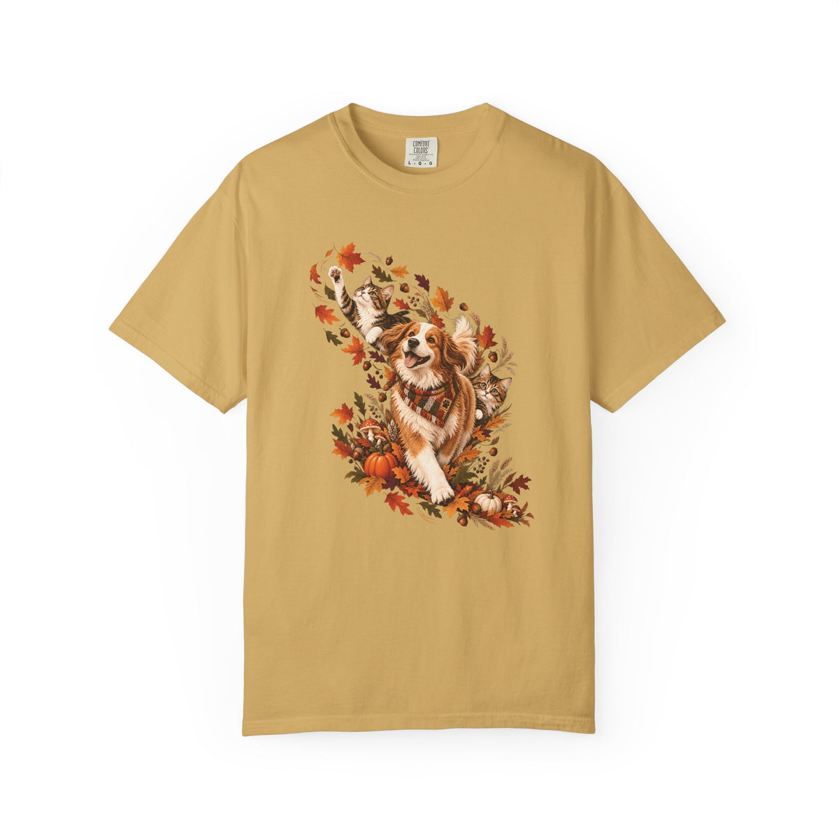 Autumn Paws T-Shirt – Dog & Cats Fall Pet Lover Tee