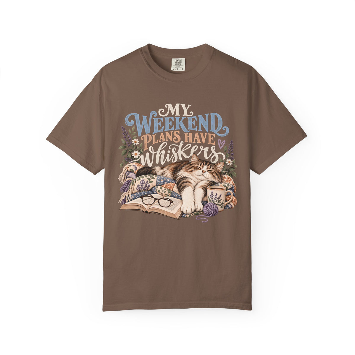My Weekend Plans Have Whiskers T-Shirt – Cozy Cat Lover Tee
