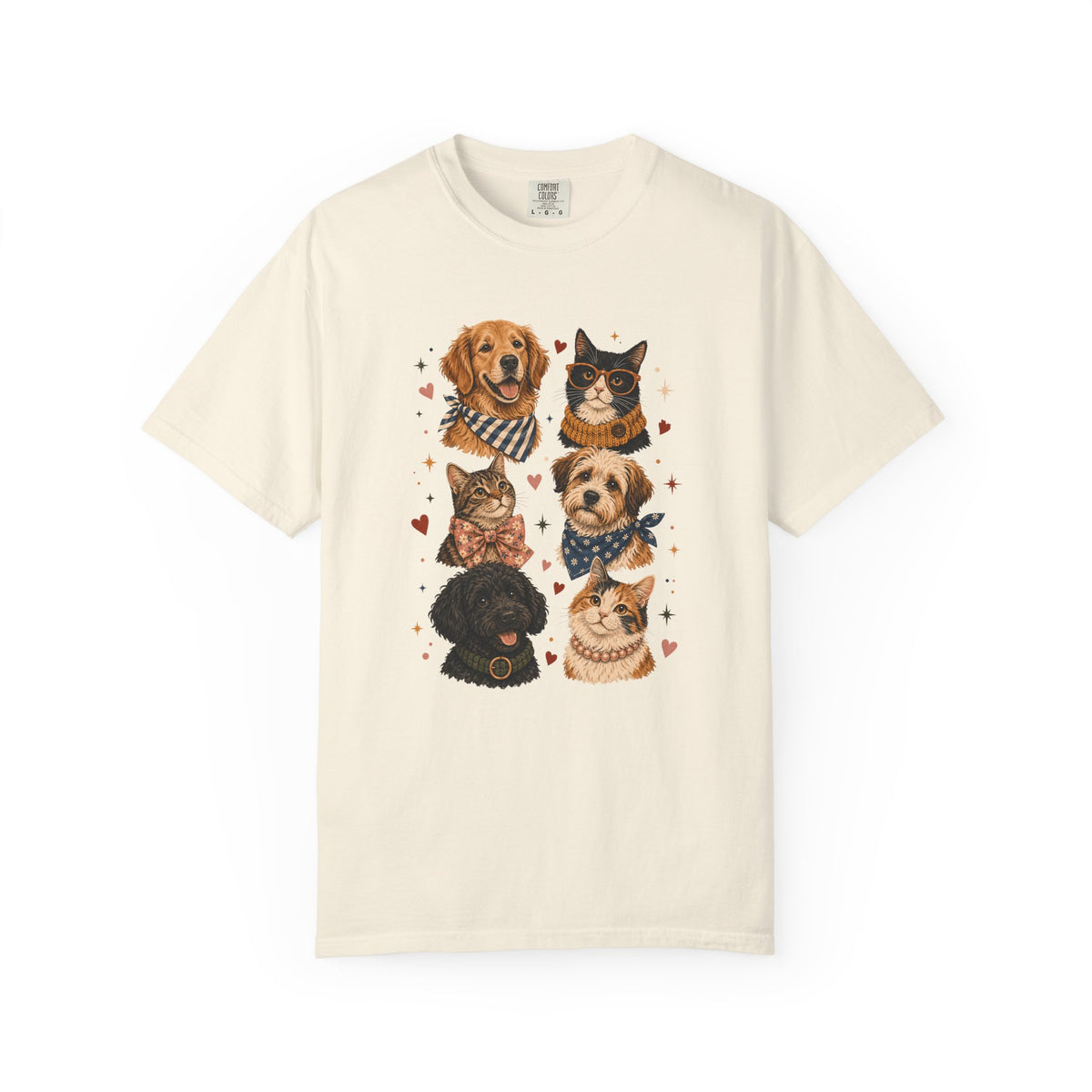 House Full of Paws Dog and Cat T-Shirt – Multi-Pet Parent Graphic Tee