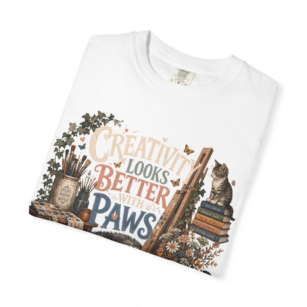 Creativity Looks Better With Paws T-Shirt
